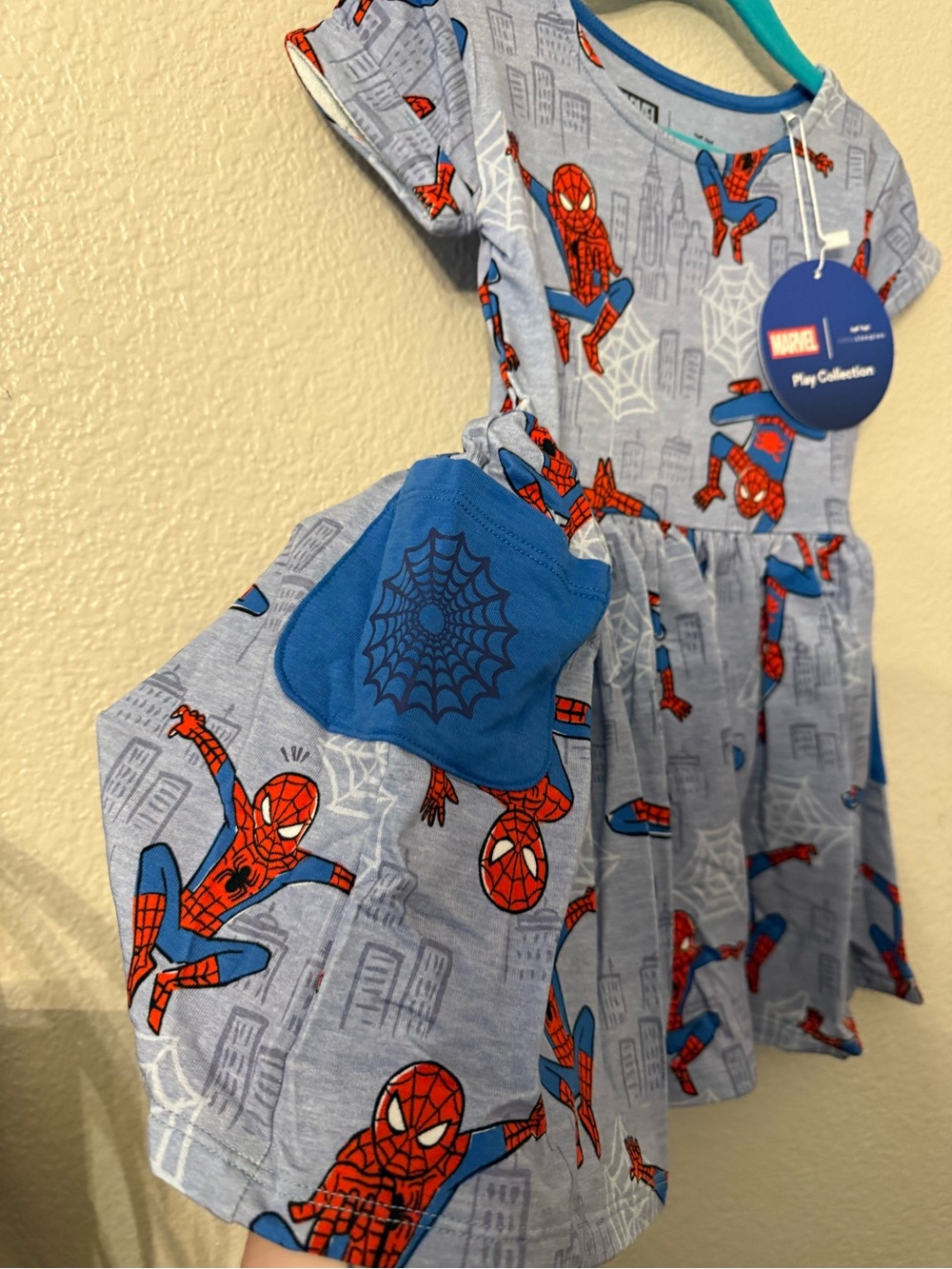 Marvel Spider-Man Blue & Red Kids Dress - Play Collection - Picture 2 of 10